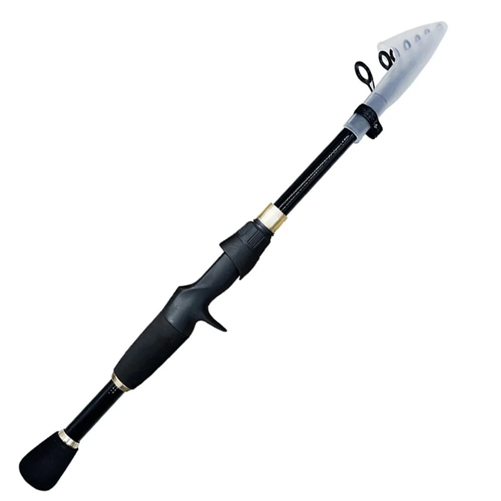 Ultra-Light Fishing Rod Carbon Fiber Spinning Casting Pole Handle Telescopic Sea