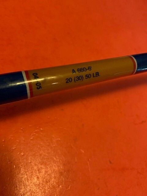 SEEKER AMERICAN SERIES 6 FOOT 20 TO 50 POUND RATED CONVENTIONAL FISHING ROD