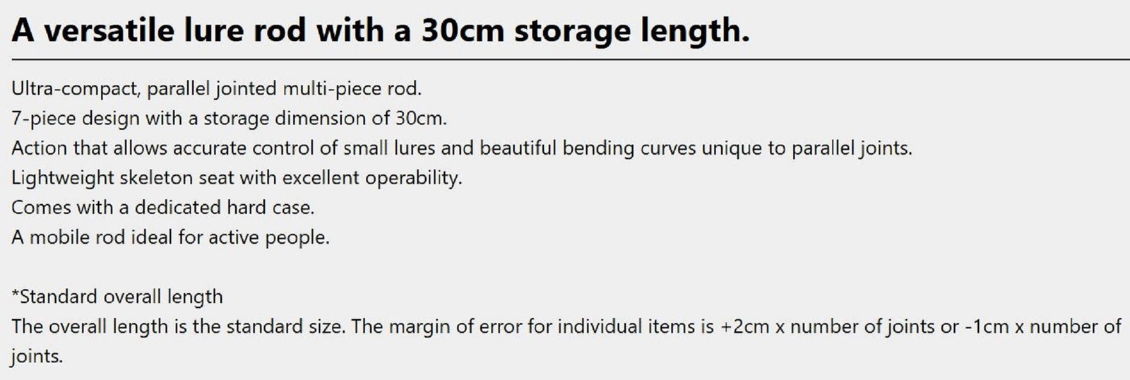 Prox Rod Spinning MM7S607MLS 1.82m Minimoba 7 Piece Rod (7196)