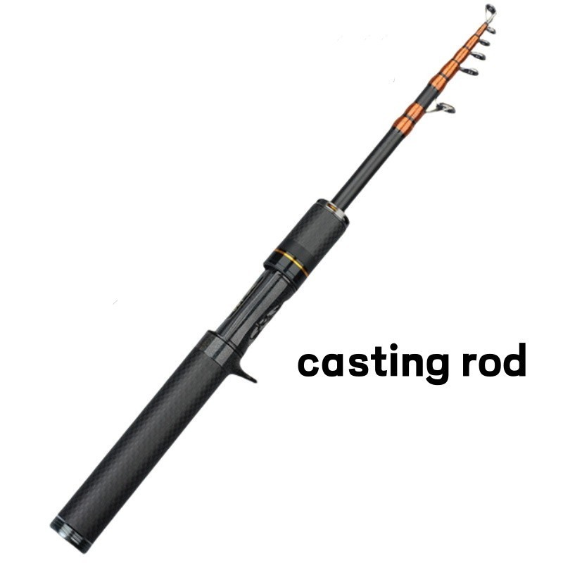 Telescopic Fishing Rods Spinning Casting Rod Carbon Fiber Rod Bass Ultra Light