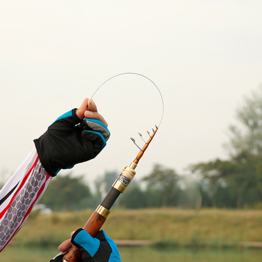 Fishing Rod Carbon Fiber With Solid Wood Handle And Titanium Tip 1 5 1 68 1 8M