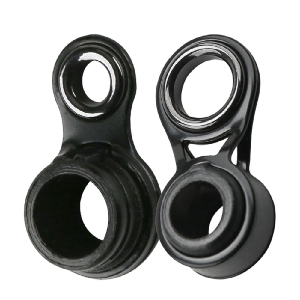 3pcs Black Tip Guides for Fishing Rod Repair Fits 1.6/2/2.6mm Rod Diameter