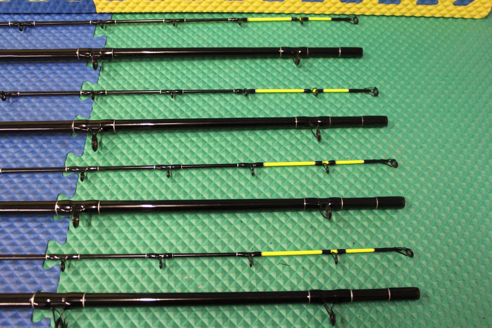 Okuma Classic Pro 9′ 0″ Trolling Rod Mooching CPM-90M-CT Chartreuse Tip 4-Pack!