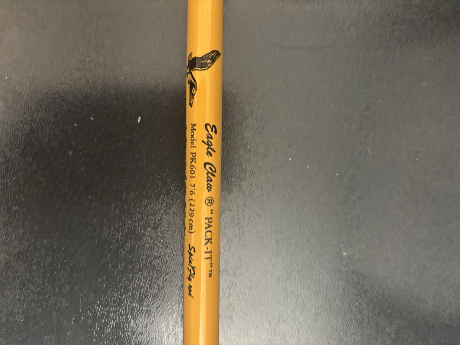 Eagle Claw Pack-It PK601 Spin/Fly Travel Rod 3 Pieces 1 Missing w/case R2s1