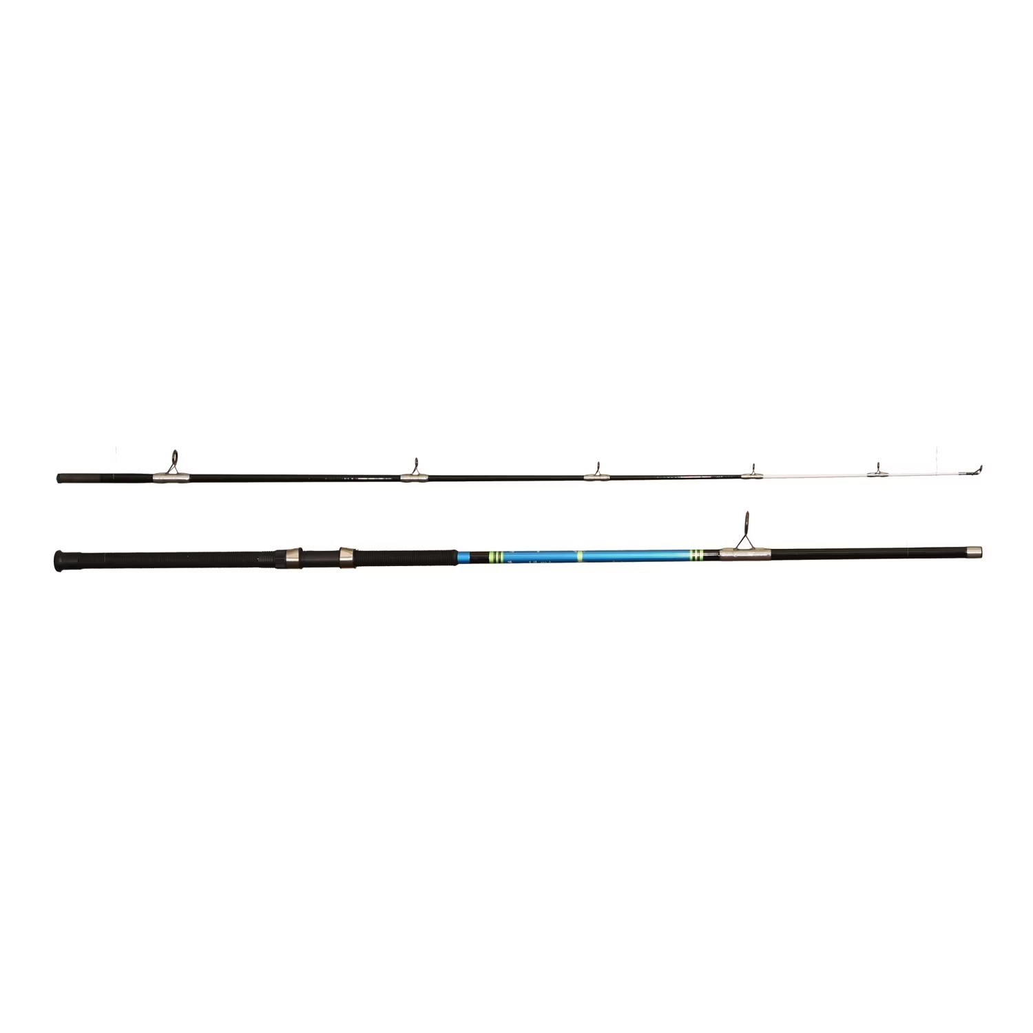 Silver Catfish Spinning Rod 7 Ft 2 Piece Medium Action 15-30 Lb Test Line Glow