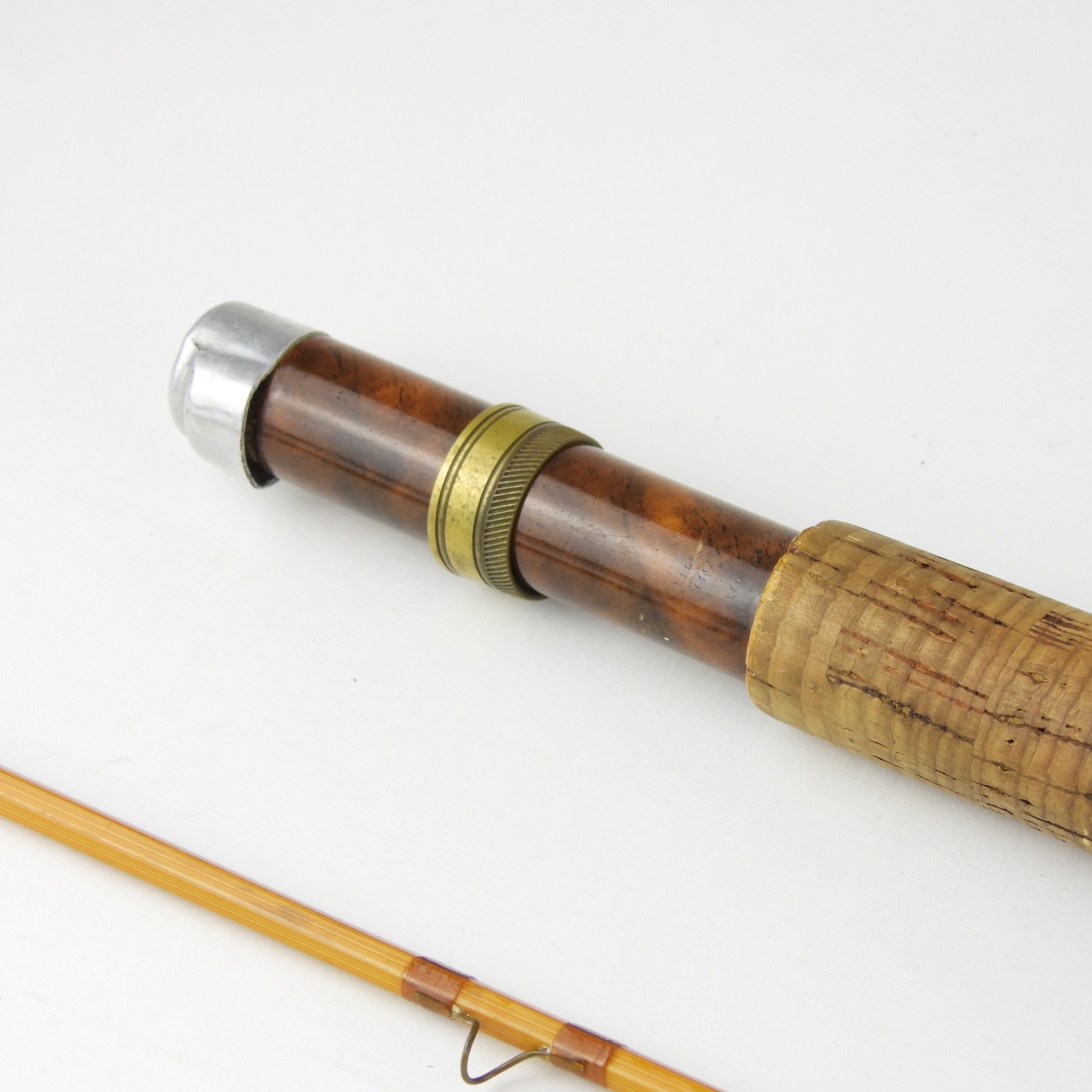 Phil Baldacchino Kettle Creek Tackle Bamboo Fly Rod. 7’ 6”. 4-5wt. W/ Tube.
