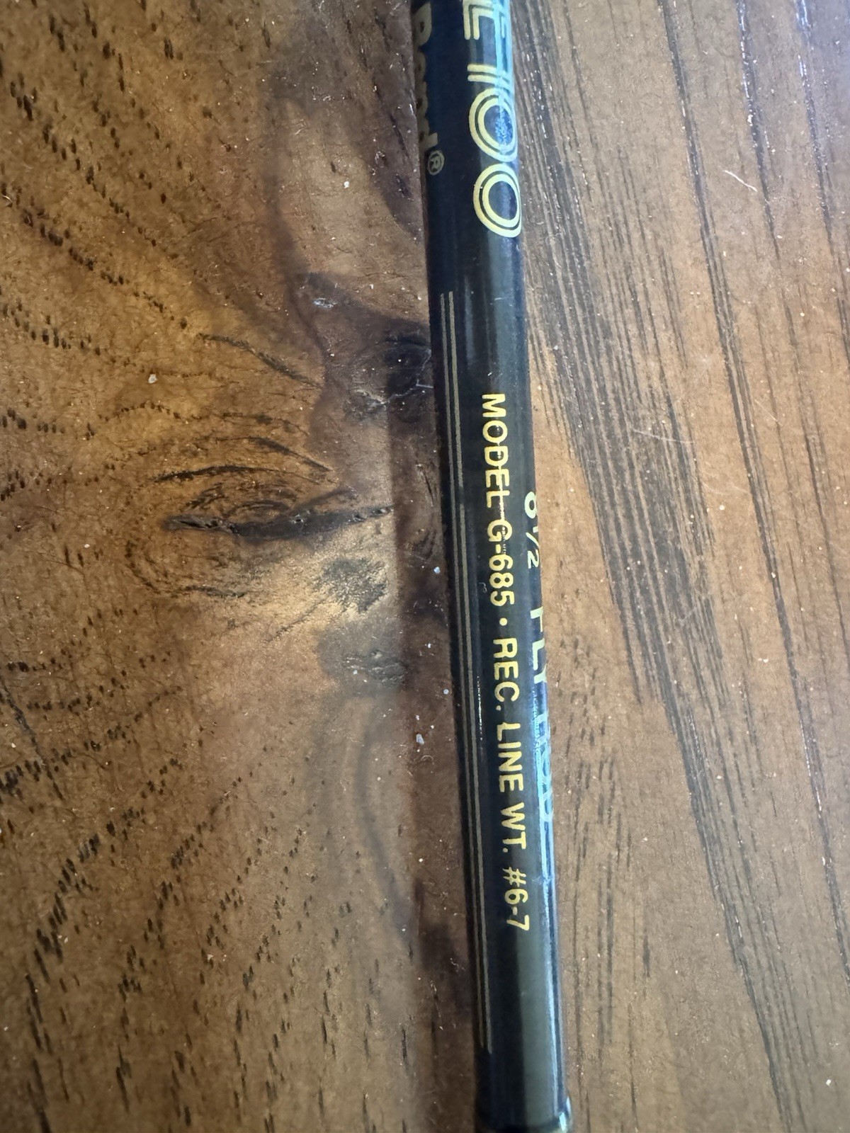 SOUTHBEND FINESSE 99% HIGH TECH GRAPHITE 8 FOOT 6 INCH 6-7 WT. FLY FISHING ROD