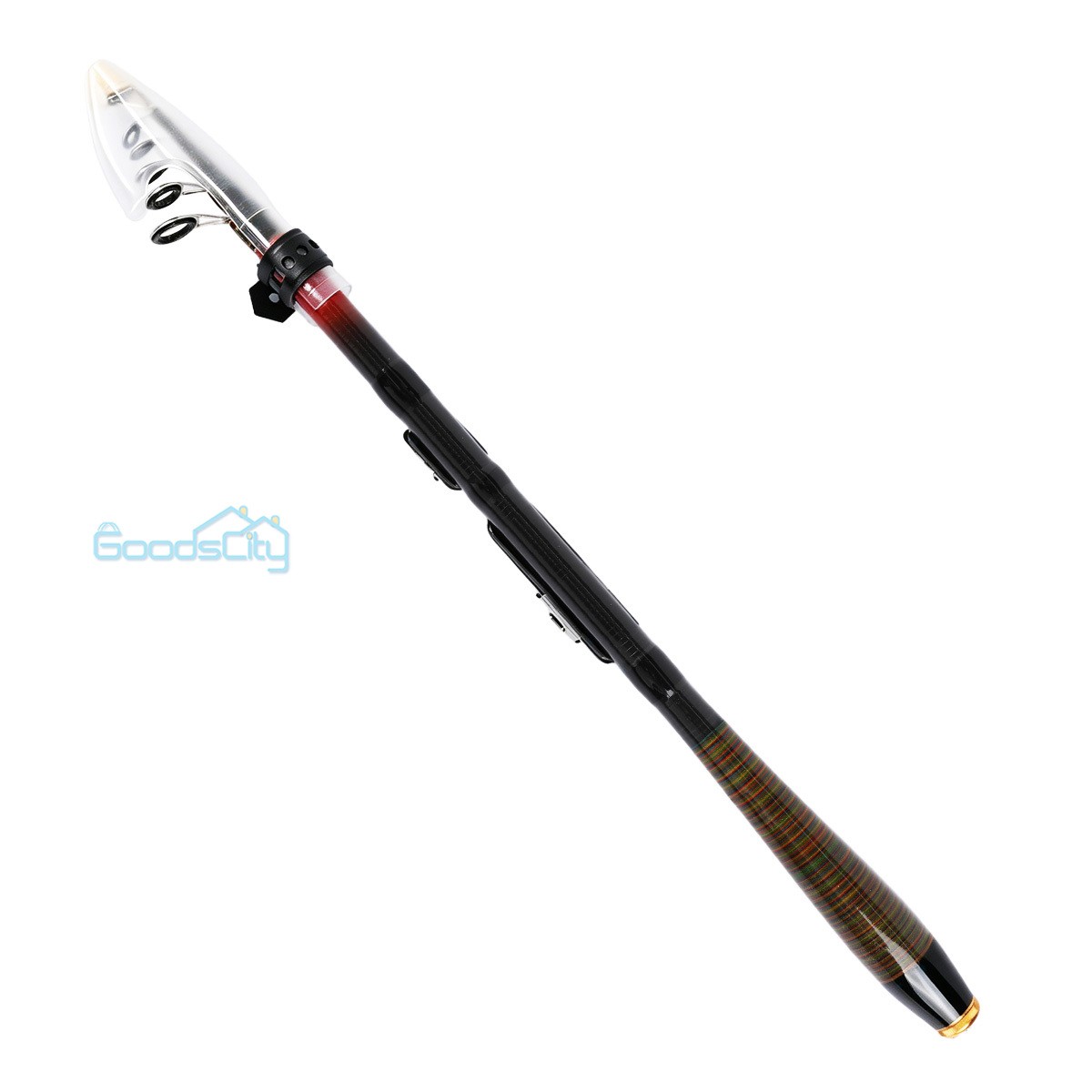 Carbon Fiber Telescopic Fishing Rod Sea Saltwater Portable Spinning Pole