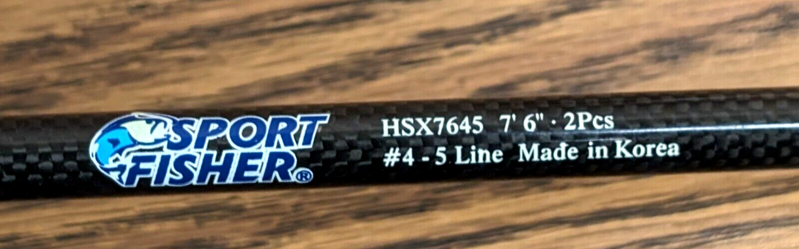 Sport Fisher HSX7645 7′ 6″ Graphite #4-5 Line Fly Rod W/ Quarrow Reel & Case