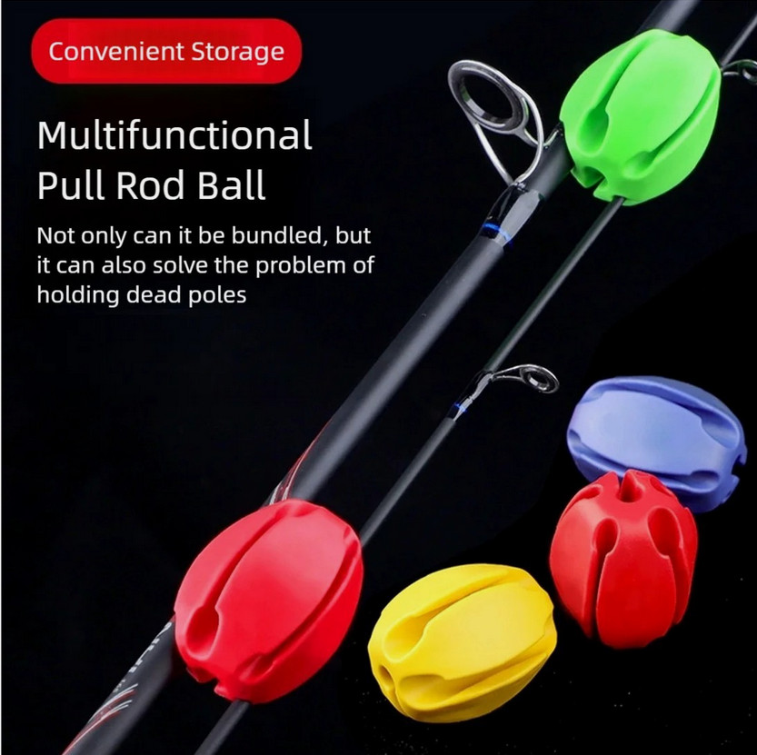 10Pcs Fishing Rod Clips Ball Rod Retaining Holder Protector Storage Device Tools