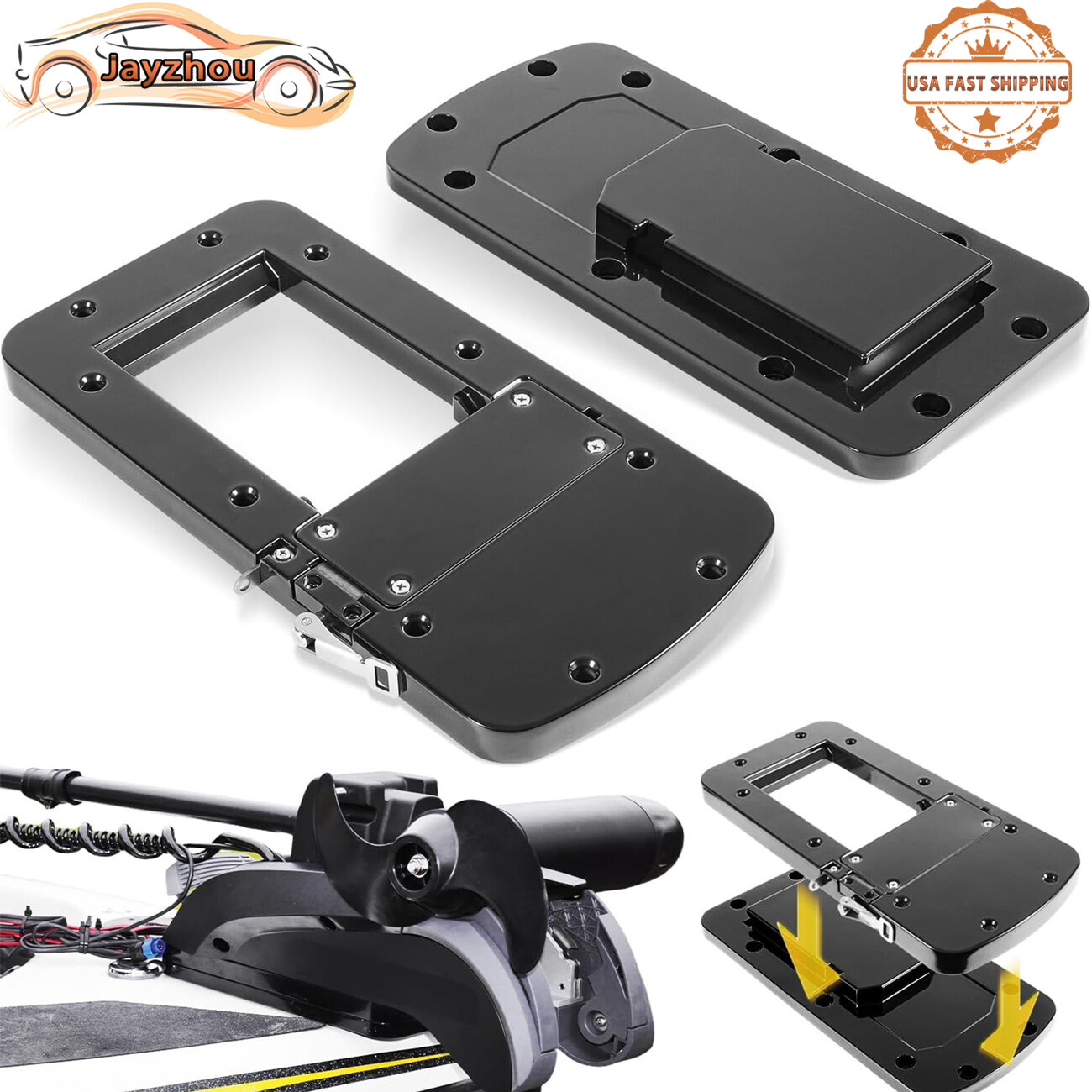 for MotorGuide Xi3 Xi5 8M0092064 Xi Series Quick-Release Mounting Bracket Kit