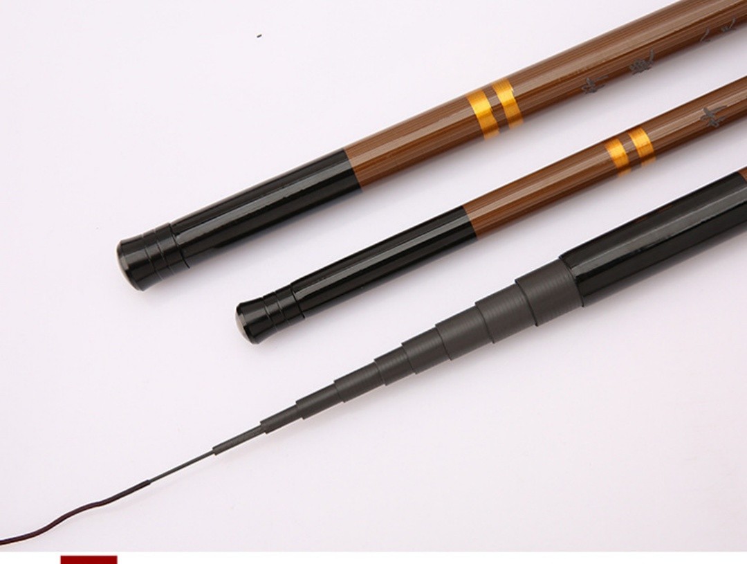 Ultra-short lightweight hard-action fishing rod for stream fishing fishing gear