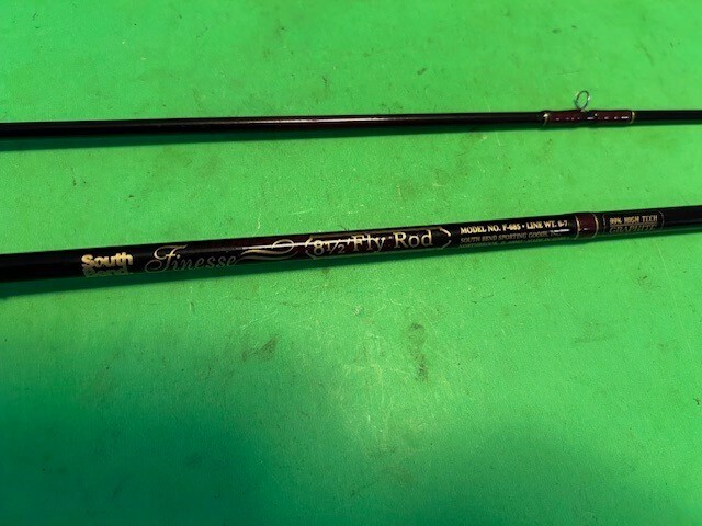 SOUTHBEND FINESSE 99% HIGH TECH GRAPHITE 8 FOOT 6 INCH 6-7 WT. FLY FISHING ROD