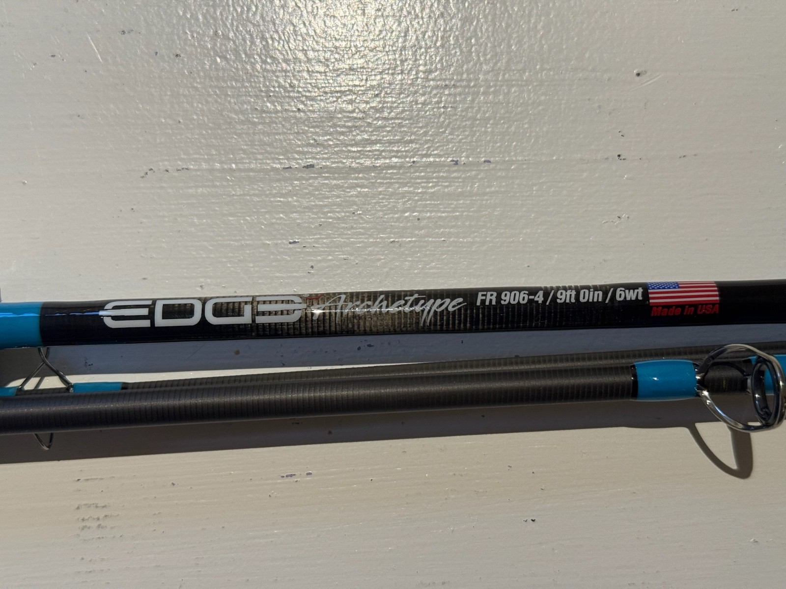 G. Loomis designed 9 ft 6 wt 4 pc fly rod (NFC LMX FAF/Edge Archetype) USA made