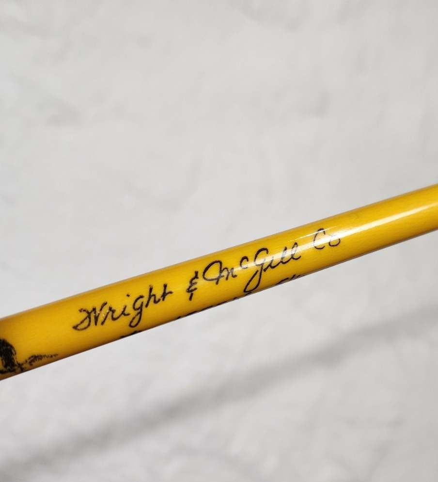 Vtg 1950’s Wright & McGill 60″ SPIN CASTING FISHING ROD No. 1855 Cork Handle