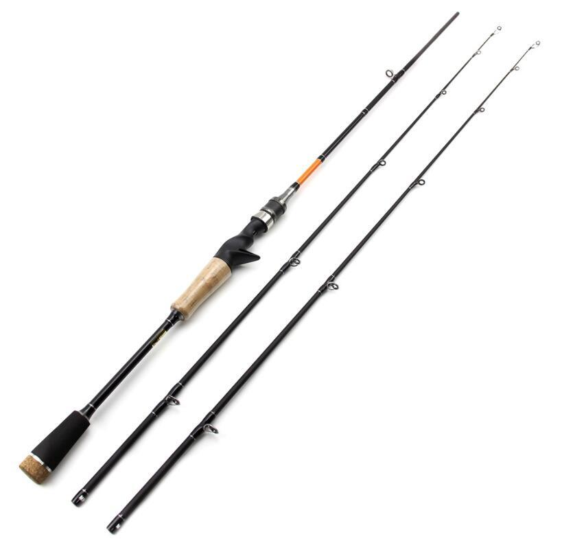 1.8M Lure Fishing Rod Spinning Casting Rods Poles 2 Tips 30T Carbon Bait 5-30g