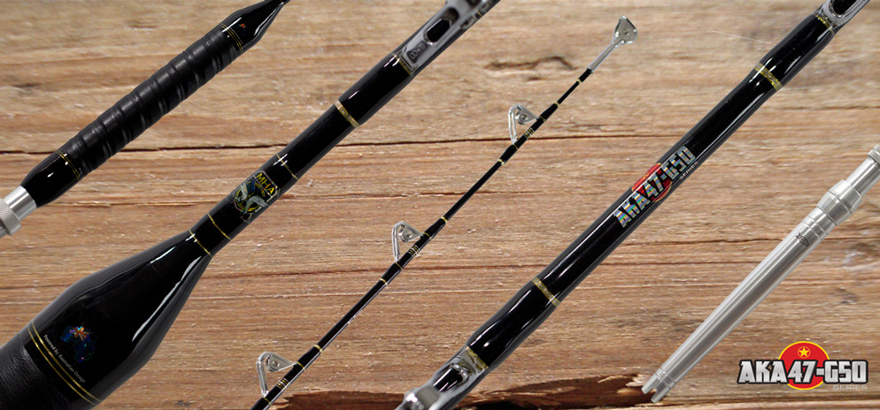 AFTCO Overhead Tuna Fishing Rod – AFTCO Guides & Uni-Butt 15-24kg Marlin Hunter