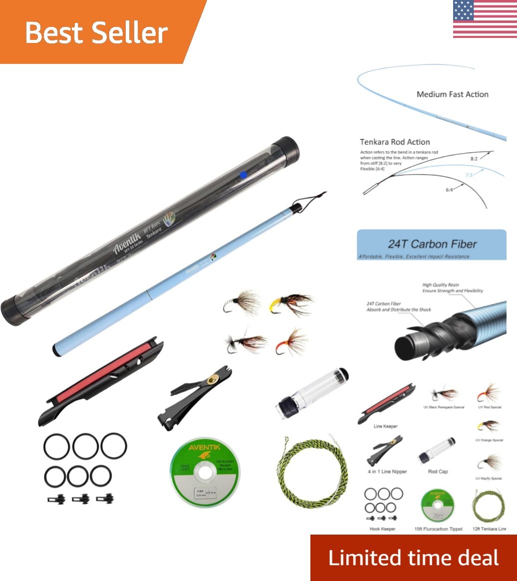 Lightweight Tenkara Fishing Rod 8ft – Easy-Cast Carbon Fiber Beginner Kit