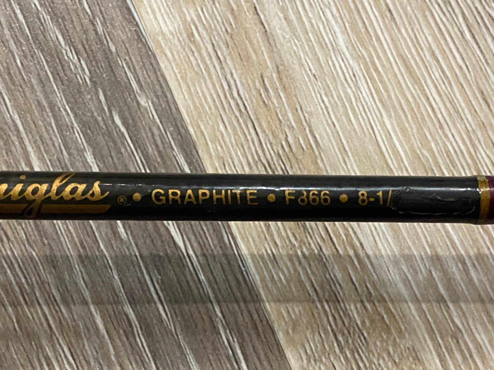 Vintage Lamiglas Graphite F866 8-1/2′ #6 or #7 Line 2 Pc Fly Rod W/ Tube