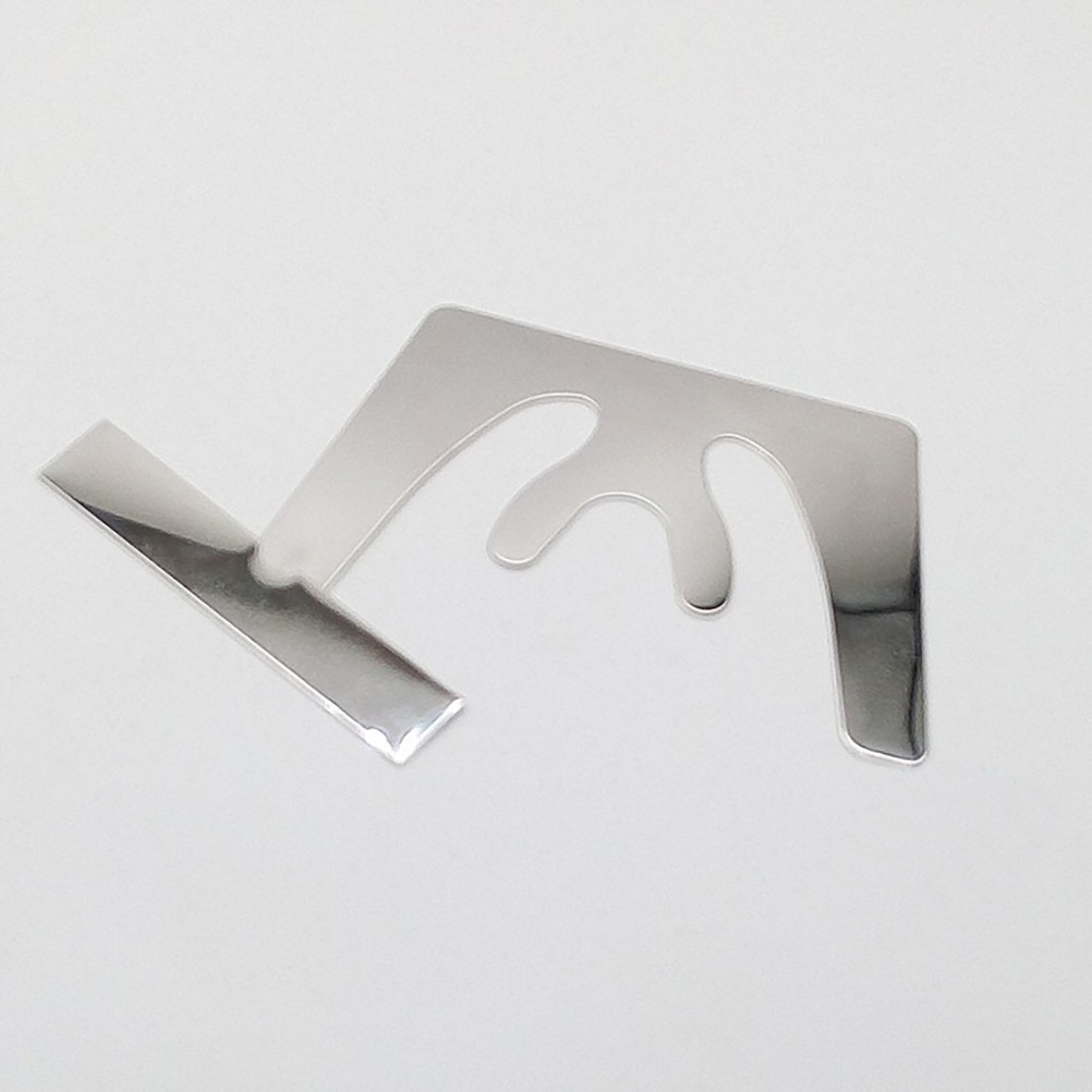 2 Pcs Stainless Steel Plate Fox Plane