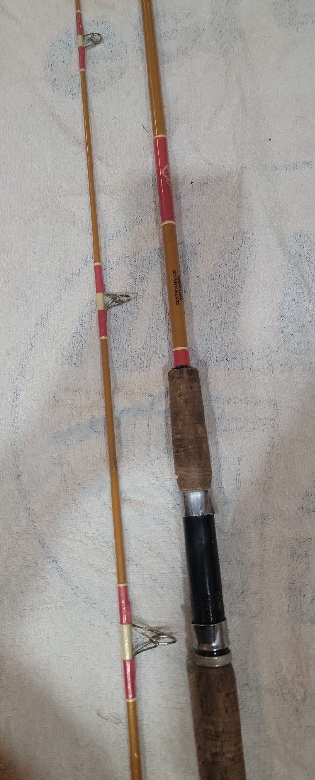 Custom Built Uslan Fishing Reel Pole. Model # 2844. 7 ft.