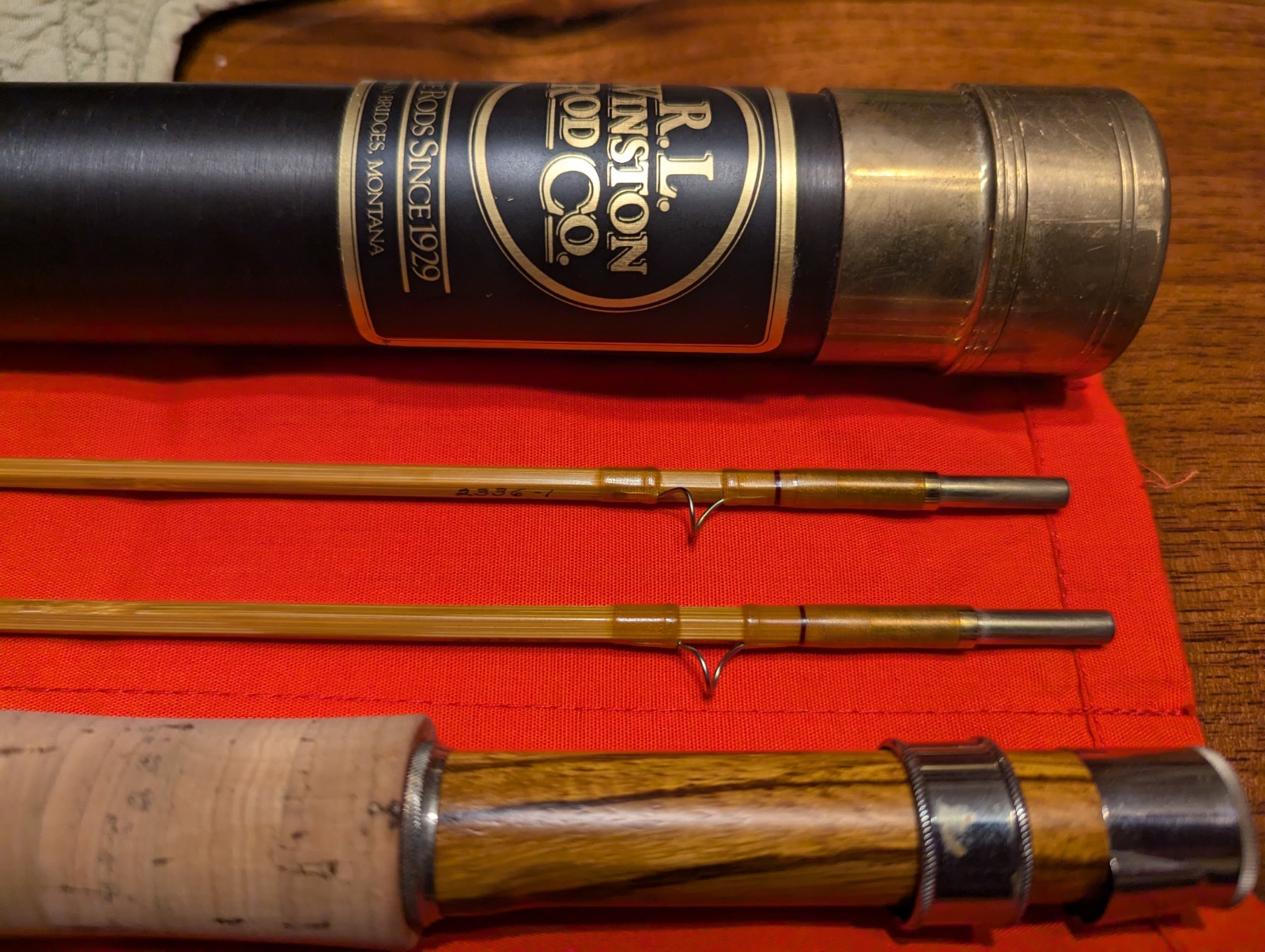 R.L. Winston 7’6”ft 2 3/4 oz 3/4wt 2/2 Bamboo Fly Rod – Early Glenn Brackett
