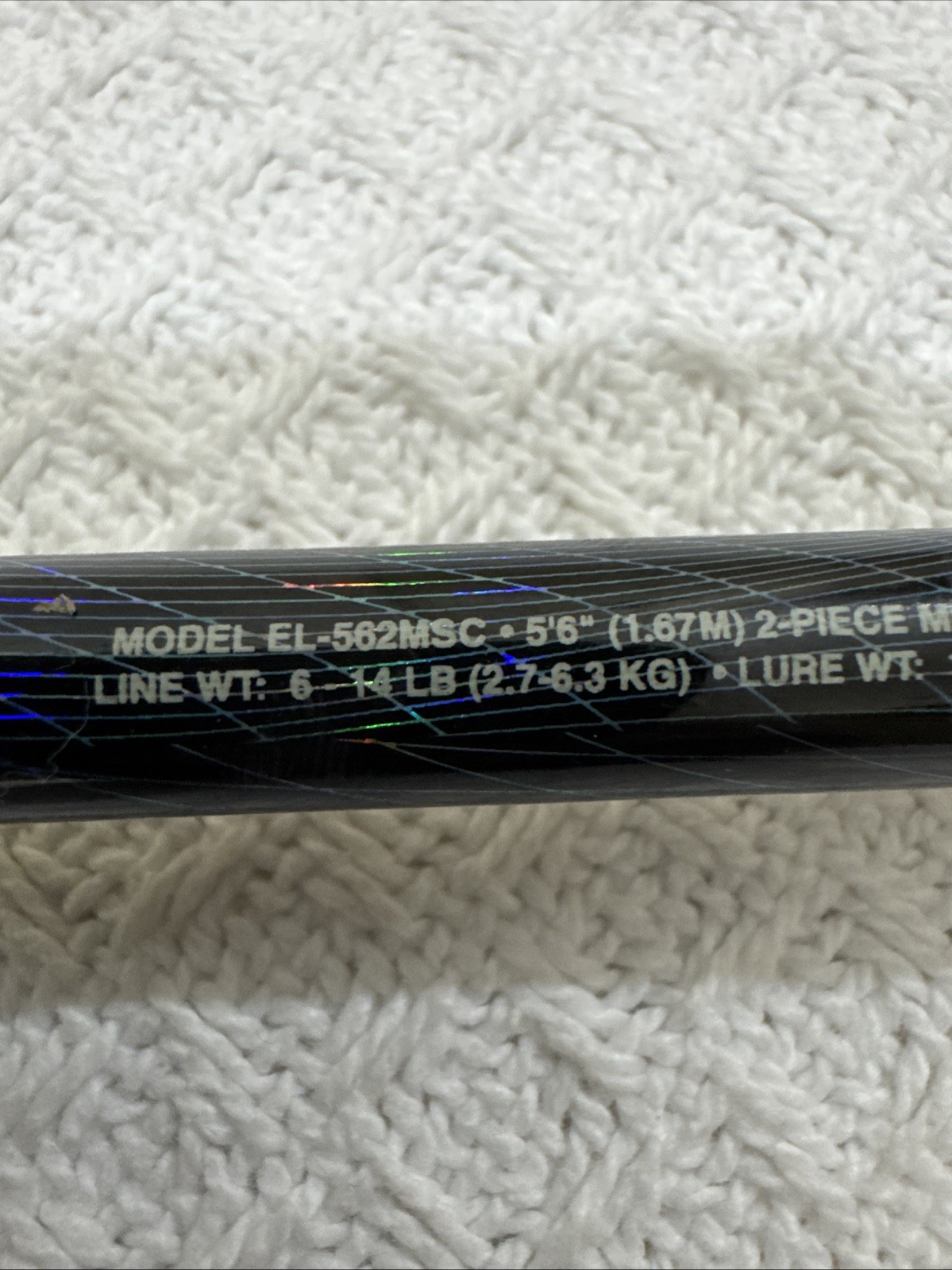 South Bend Elan FC F6’ Medium Action Two-piece Spinning Fishing Rod 6-14 lb Test