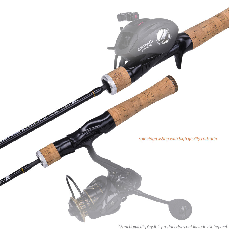 ZT Ultralight Spinning Rod 6′ Travel Fishing Rod Fast 2-6 lb Casting Rod 4+1pcs