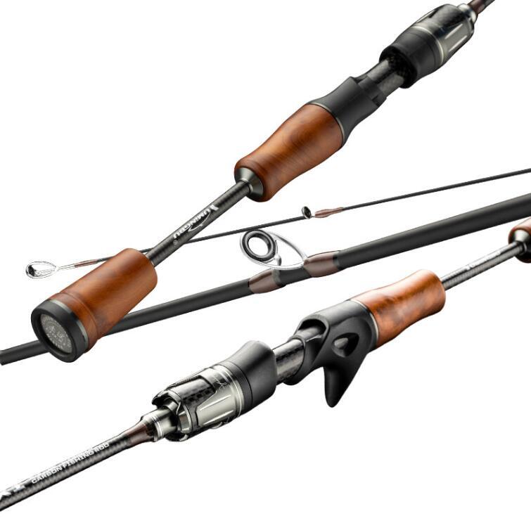 Lure Fishing Rods Carbon Fiber Spinning/casting Rods 1.68M/5.51FT Pole 2 Section