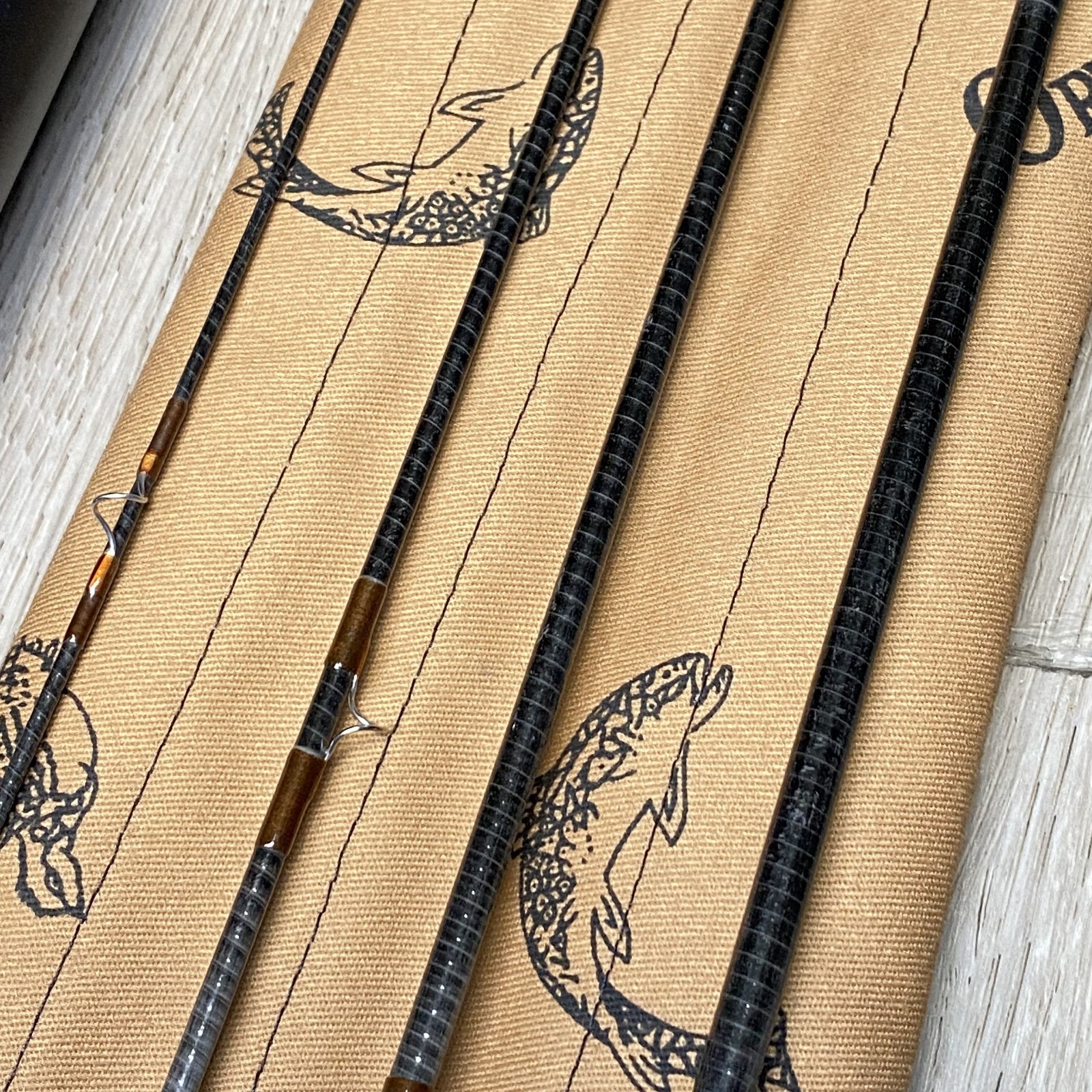 Orvis Tight Loop Fly rod 8ft #4 Line 4pc w/Tube Case Sock