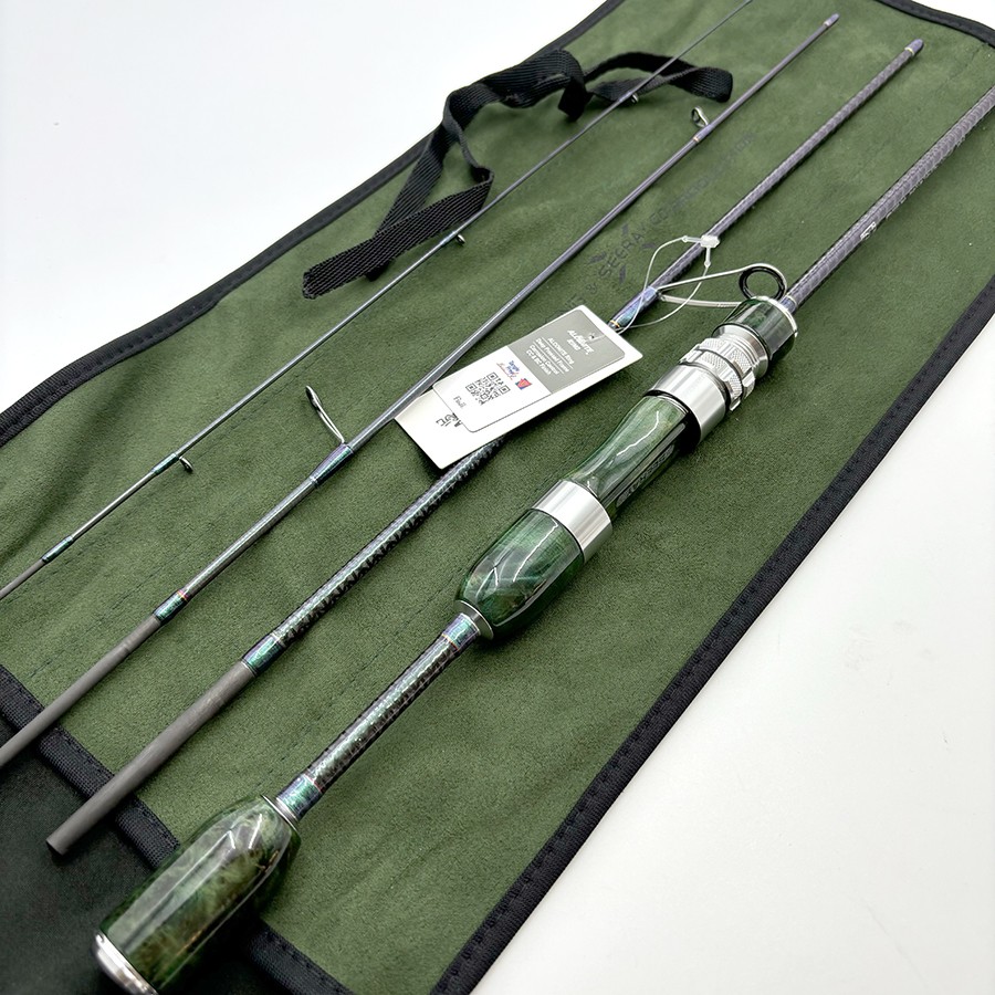 SEERAY Spinning Ultralight Rod 4’7” 5’6” 2-8 lb Travel Fishing Rod Fast Fuji