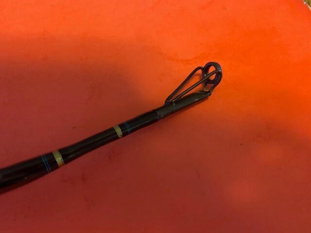 SEEKER BLACK STEEL GRAPHITE G 660H-6′ C 6 FOOT 30 TO 80 POUND RATED FISHING ROD