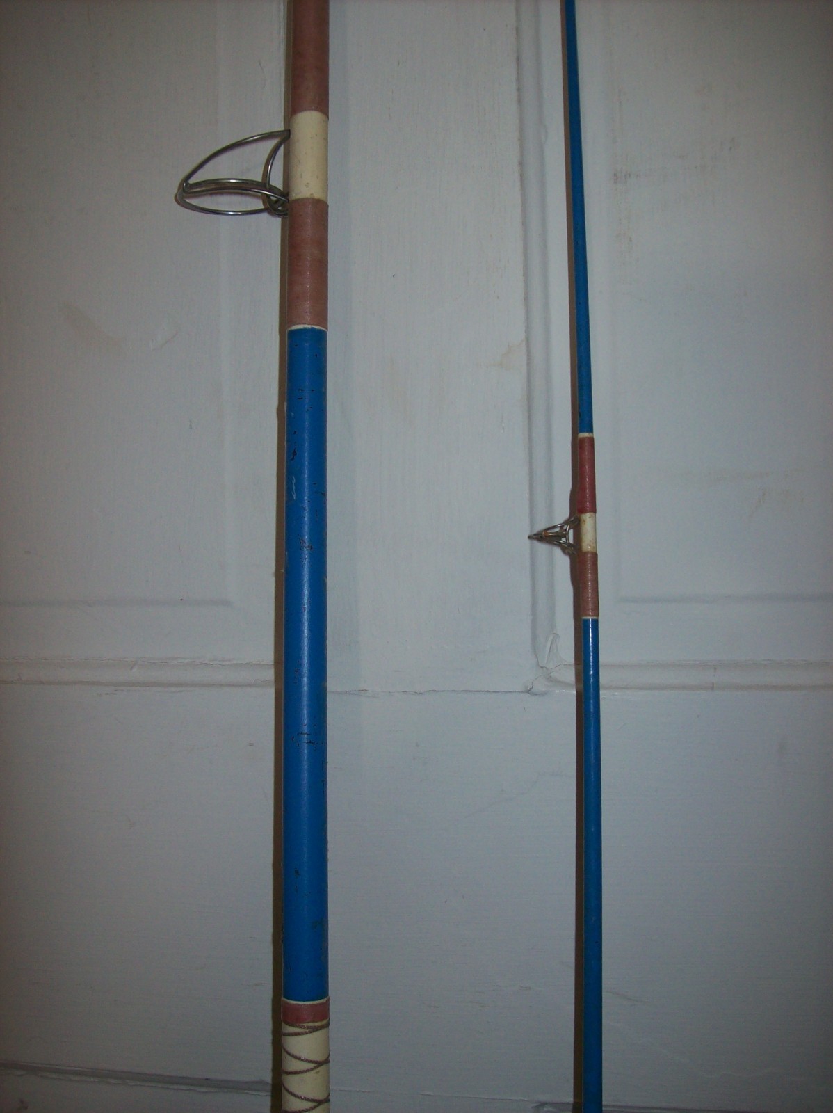 Vintage BRULE Iron River Wisconsin Fishing Rod 9 feet, 2-Piece