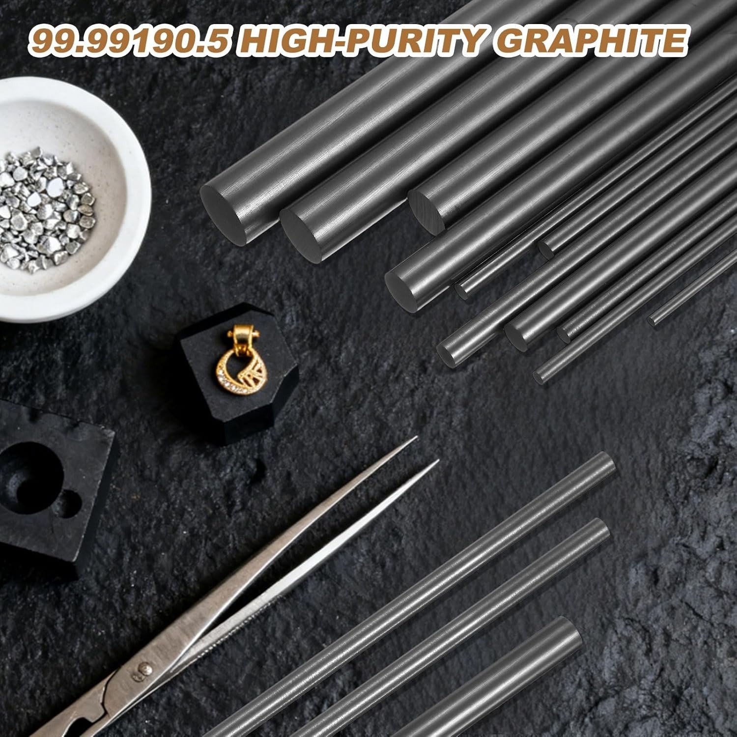 Durable Graphite Stirring Rod, 5″ Length, Perfect for Casting and Ingot Melting