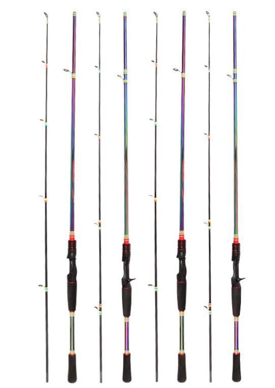 Trout Fishing Rod Carbon Fiber Spinning/casting Rods Fast Carp Poles 2 Sections