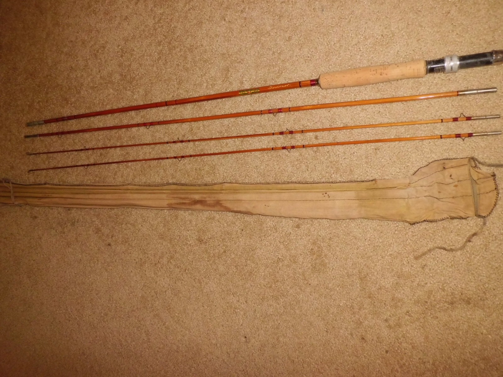Vintage Horrocks & Ibbotson Fiberglass 3307 Fly 6’6″ Rod made in USA- MINT