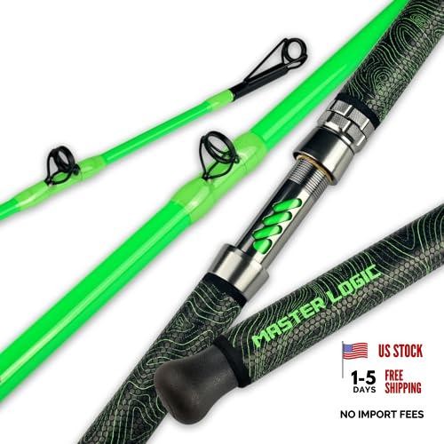 Catfish Fishing Rod – 1 Piece 7’Glow with Black Light – Monster Catfishing