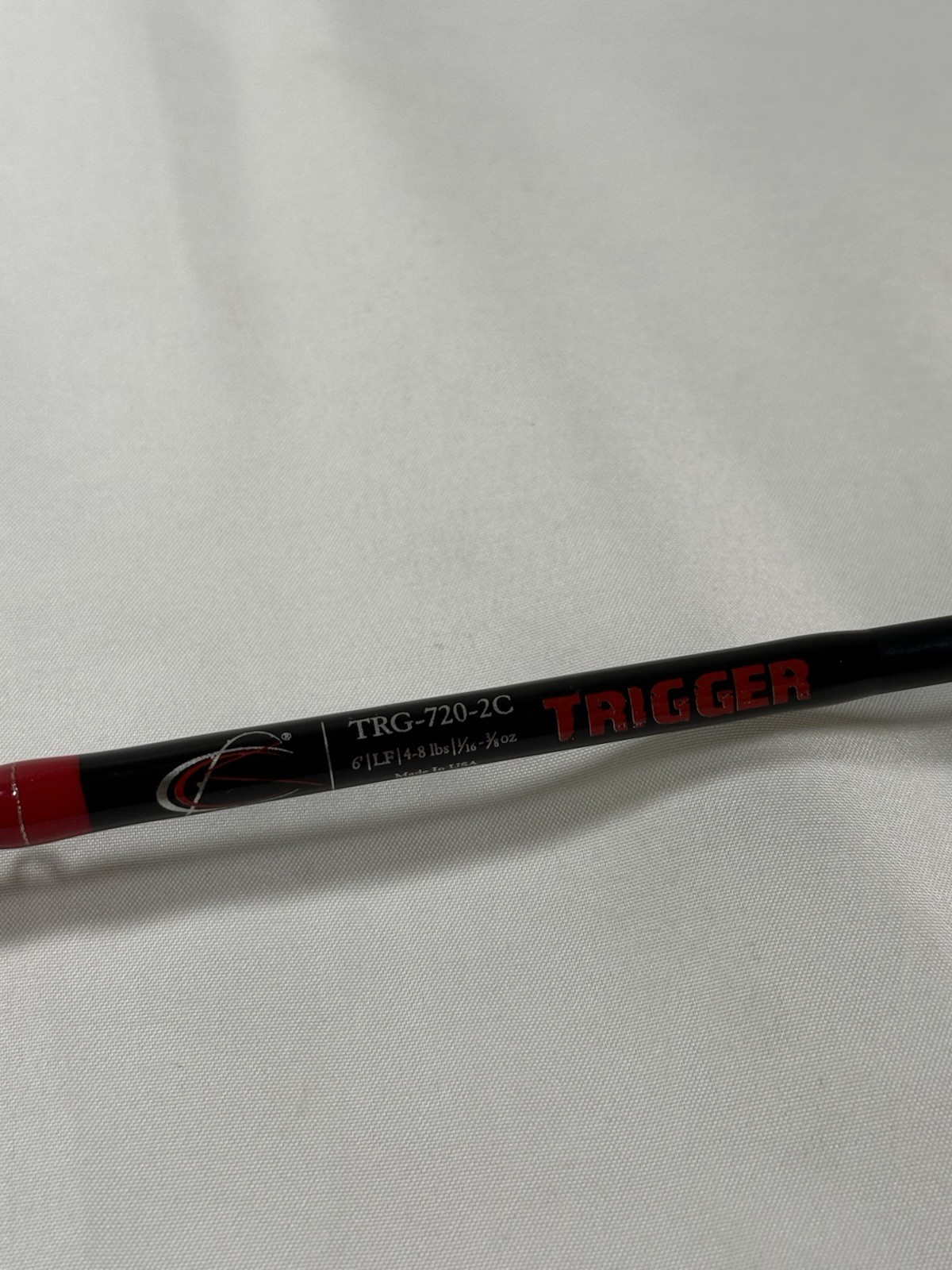 Cajun TRIGGER Light Fast LF 6’ 4-8lbs 1/16-3/8oz TRG-720-2C Rod Made In USA