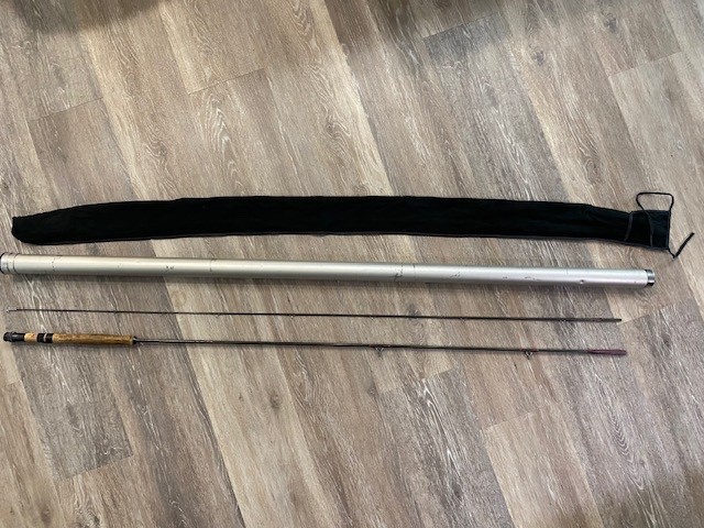 Vintage Lamiglas Graphite F866 8-1/2′ #6 or #7 Line 2 Pc Fly Rod W/ Tube