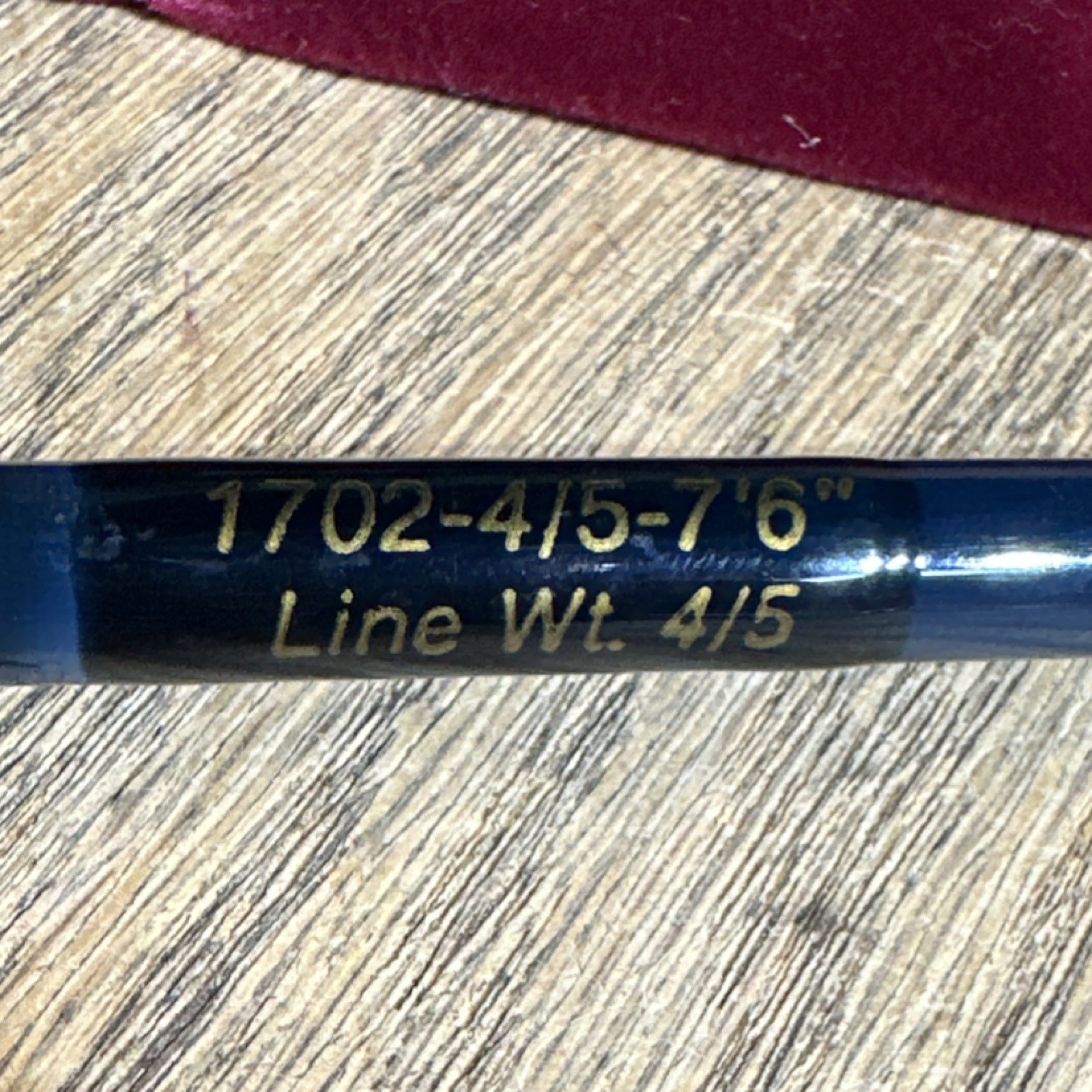 St. Croix Graphite Fishing Rod Blue Cork Handle 2-Piece with Rod Sleeve 4/5 wt