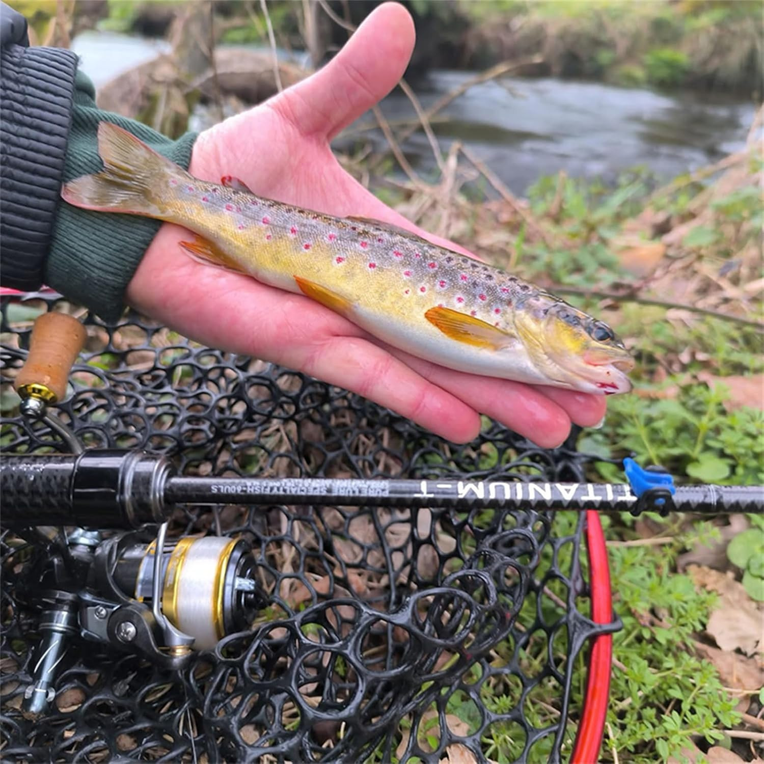 PURELURE Titanium-T Ultralight Fishing Rod Spinning & Casting for Trout Panfish,