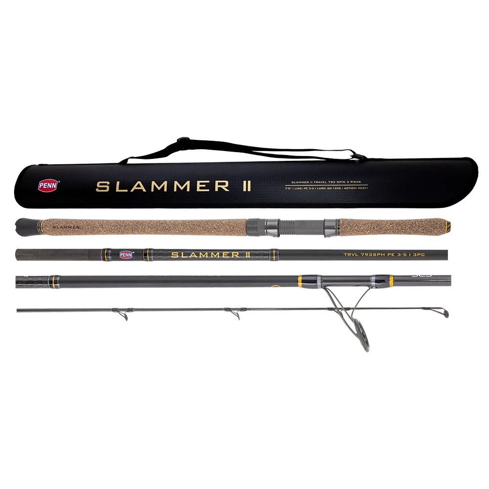 PENN – Slammer II Spinning Rod – 7’5″ – 5-10kg – 1645021 – 752M 2 Piece