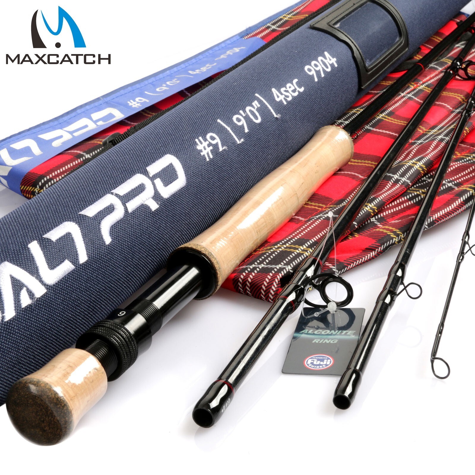 Maxcatch Saltwater Fly Fishing Rod 7/8/9/10/12wt 9ft Graphite IM10 Fast Action