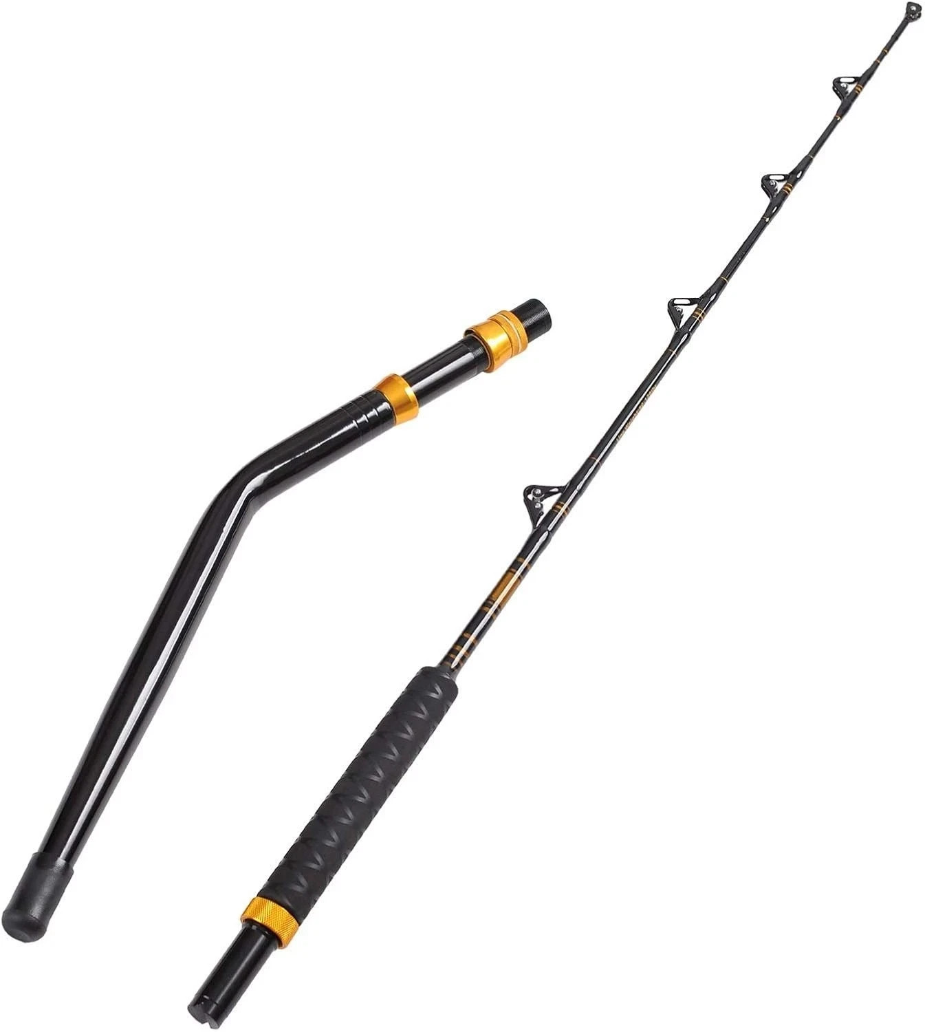 Bent Butt Fishing Rod 2-Piece Saltwater Offshore Trolling Rod Big Game Roller Ro