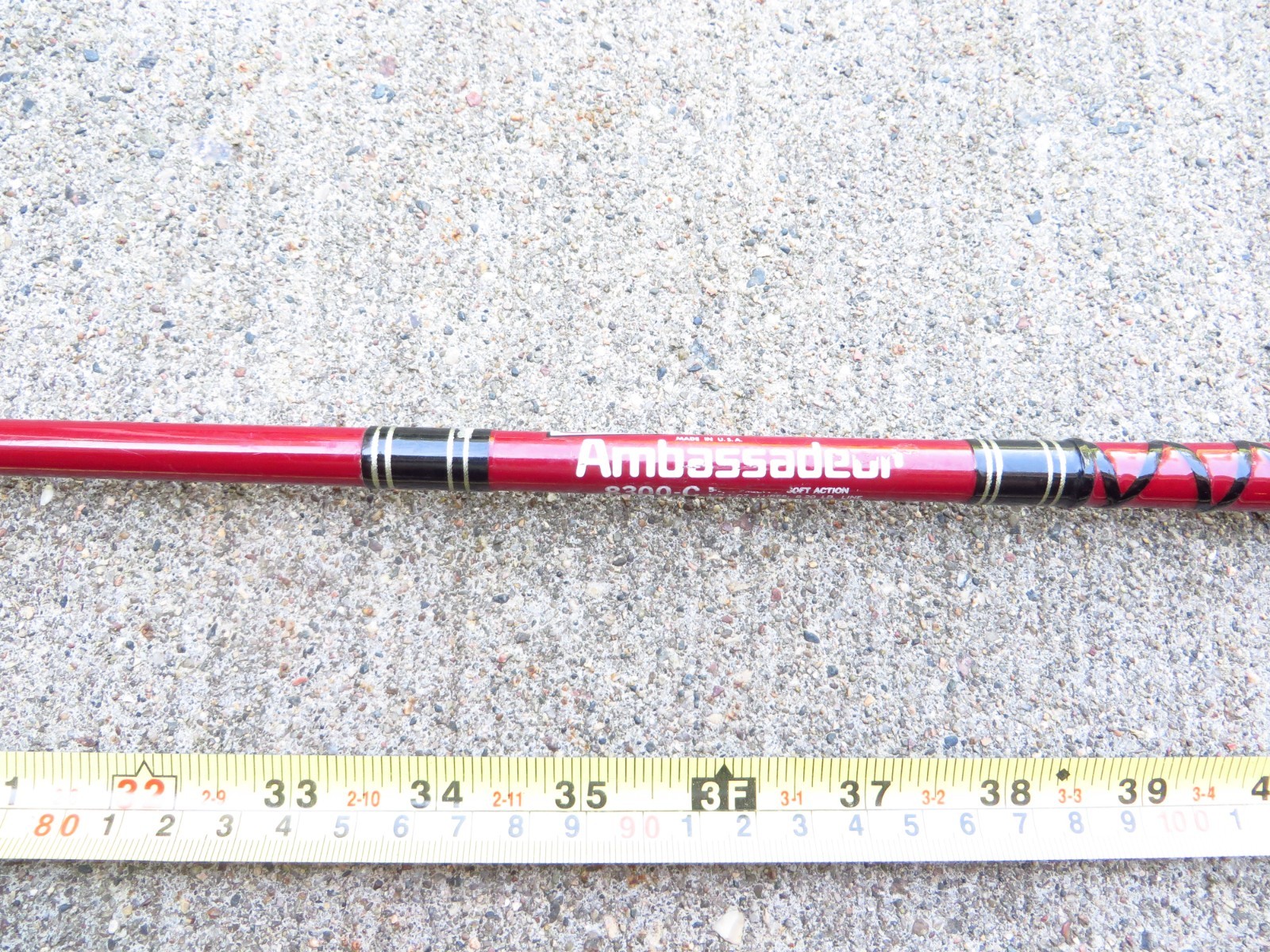 Vtg Garcia 8300C 52″ One-Piece Light Action 8-20lbs. Bait Casting Rod, USA Made