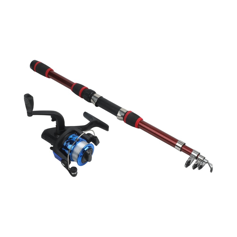 Telescopic Fishing Rod and Reel For Combo Full Kit with Gear Set Lightweight