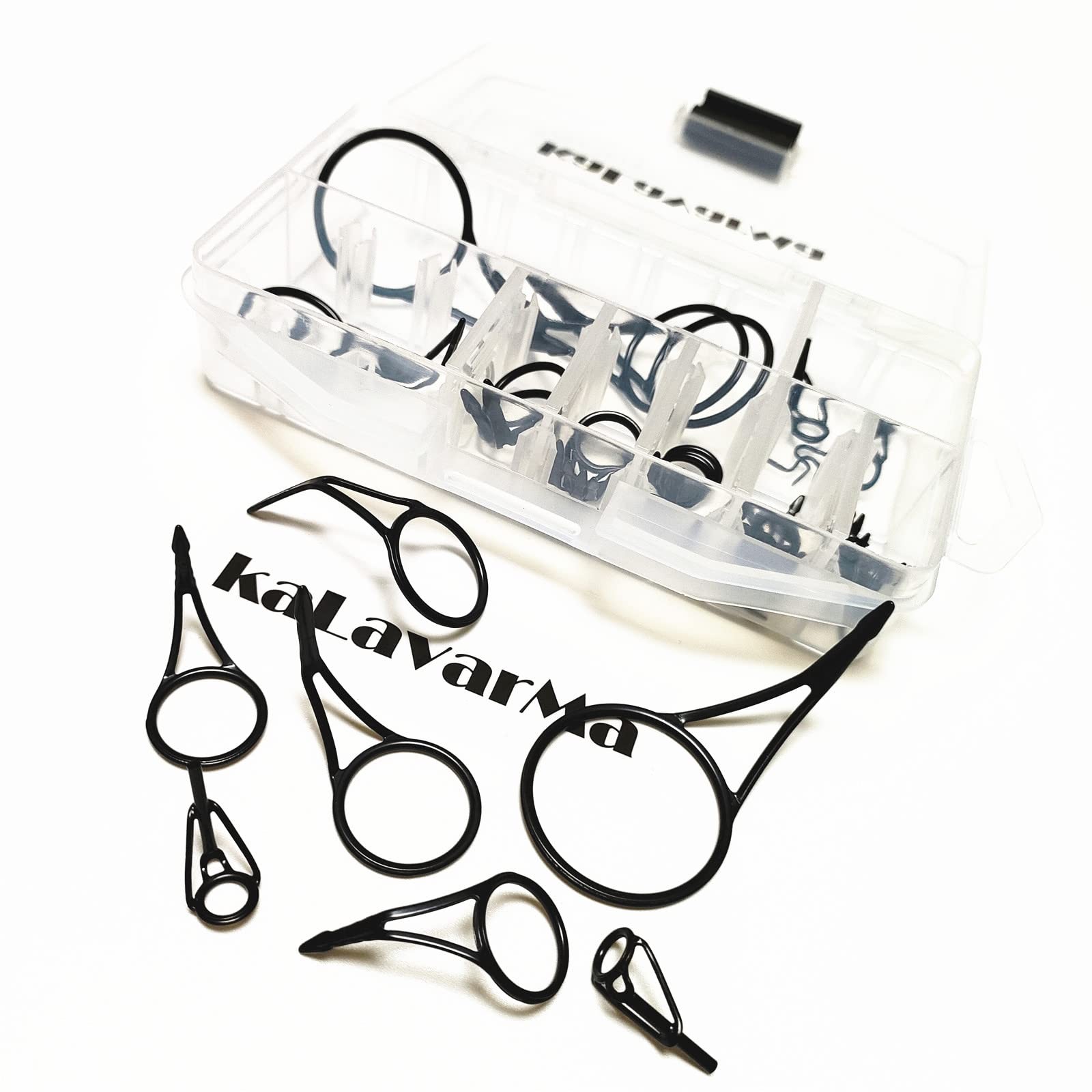 Fishing Rod Repair Kit 40 Pcs for Spinning and Casting Rod Guides,Set Mixed S