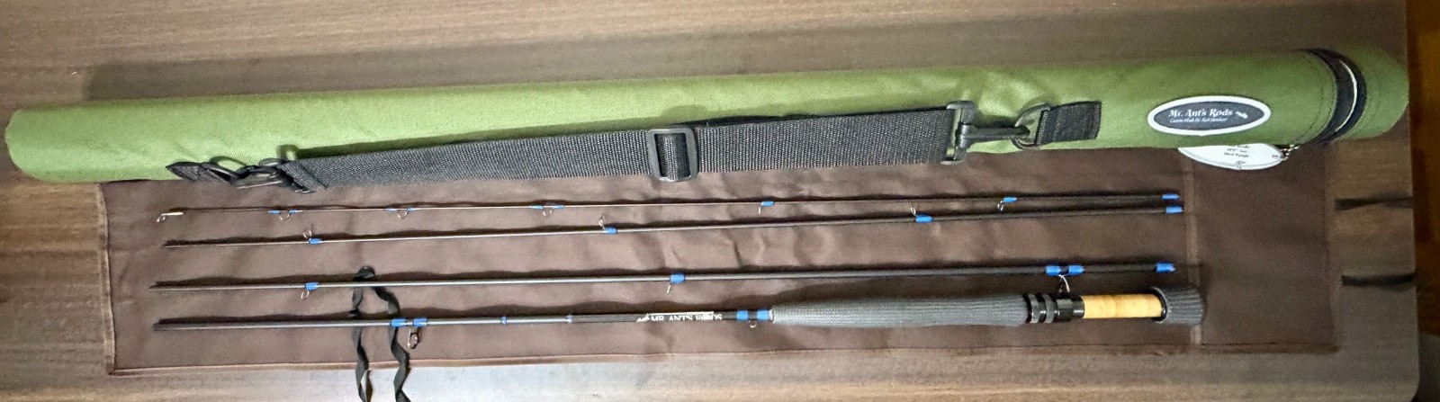 Custom Diamondback 10′ 1 Wt Ideal Nymph Fly Rod- Carbon Grip, REC Recoil Guides