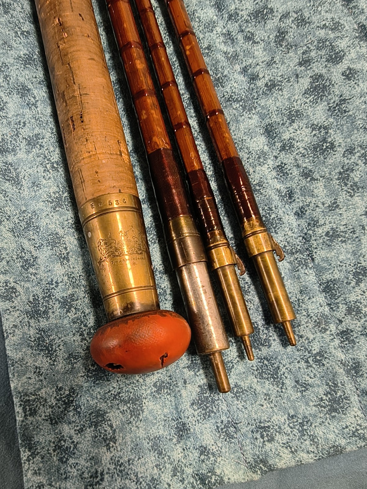 1927 Hardy 14’2″ The Gold Medal Rod Palakona Regal Bamboo 4 Piece Extra Tip