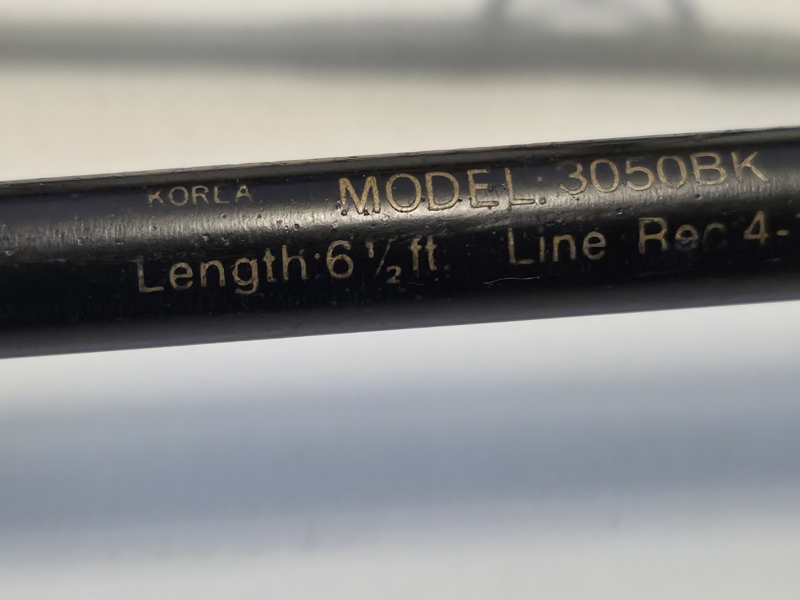 Lot Of 2 Spinning Rods both Master Spectra 3050BK 6’6” w/ Blue Rod Caddy 203-A